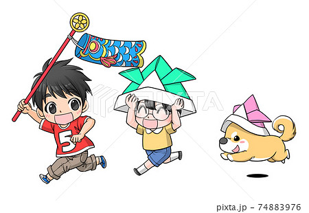 柴犬 犬 子犬 走るのイラスト素材