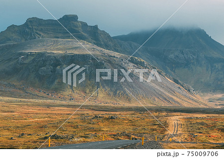 世界地図 地図 アイスランド 北欧の写真素材