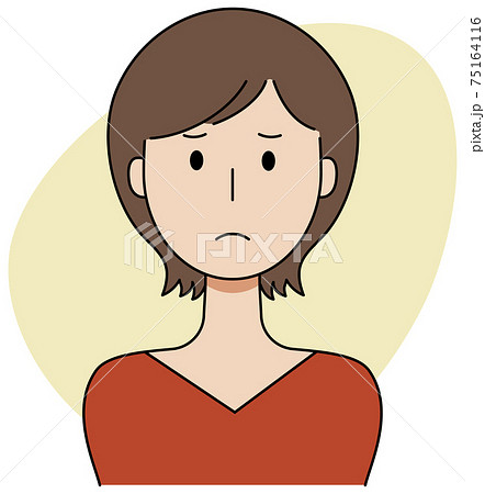 女性 人物 ショートヘア アイコンのイラスト素材