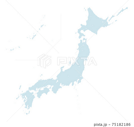 東日本 日本地図のイラスト素材