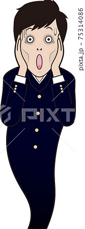 ムンク 叫びのイラスト素材