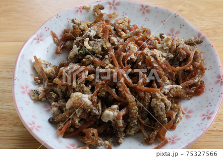 土筆の卵とじの写真素材 土筆の卵とじの写真素材