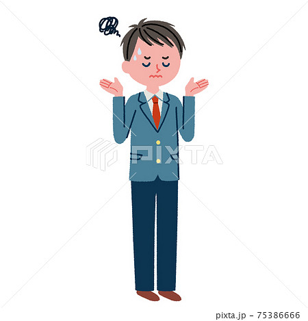 呆れ 表情の写真素材