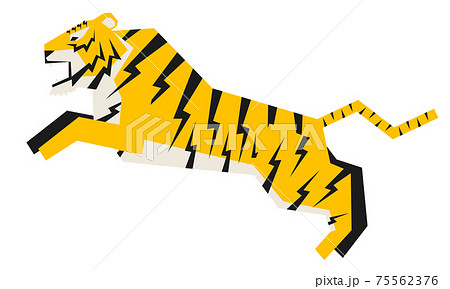 トラ 虎 とら 吠えるのイラスト素材