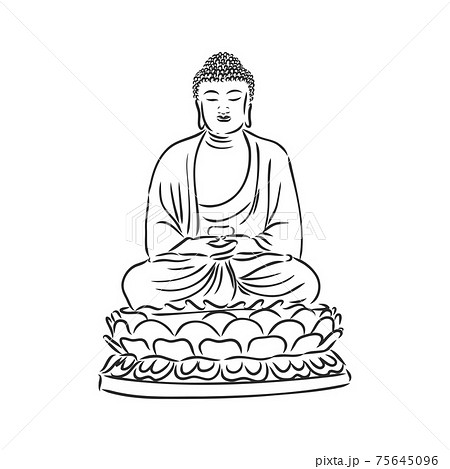 釈迦のイラスト素材