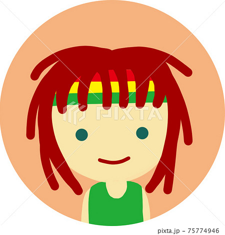 レゲエ 女性のイラスト素材