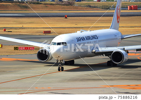 Jal 飛行機の写真素材