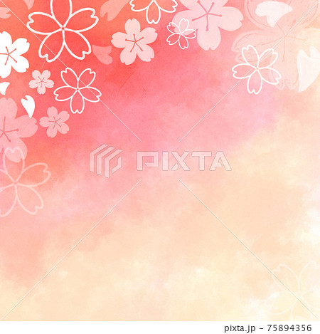 和柄 桜 春 背景画像のイラスト素材 - PIXTA