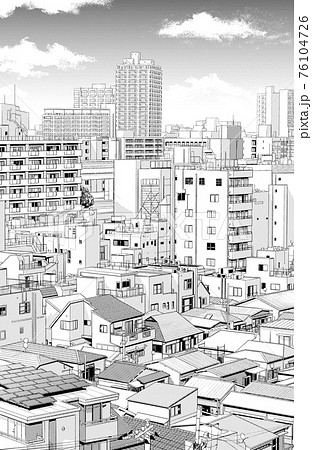 漫画 アニメ モノクロ 白黒のイラスト素材