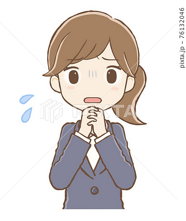 願う 祈る かわいいのイラスト素材