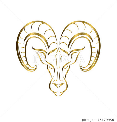 羊の角 角のイラスト素材