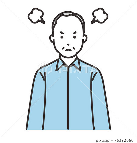 キレ 顔のイラスト素材