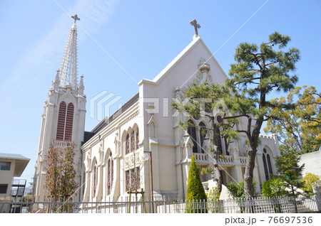 夙川カトリック教会の写真素材