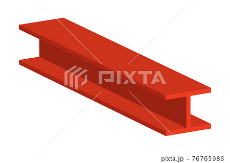 鉄骨 H鋼 のイラスト素材