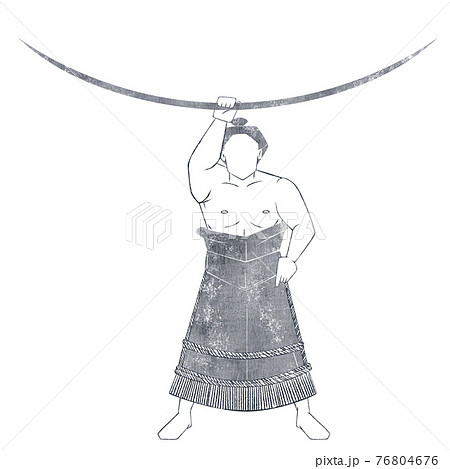 お相撲さんのイラスト素材