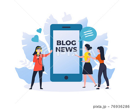 新聞記者のイラスト素材