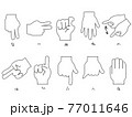 元気ですかと手話で会話する人イラスト素材のイラスト素材