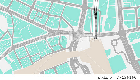 東京都 東京 地図 渋谷区のイラスト素材