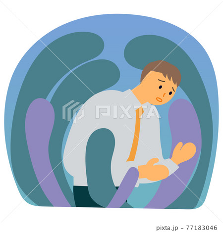 寂しい 孤独のイラスト素材集 ピクスタ