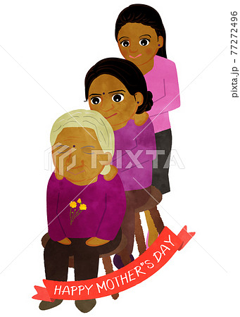 肩もみのイラスト素材