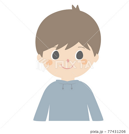 パーカー 男の子 イラストの写真素材