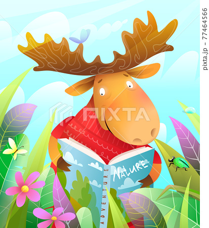 ヘラジカのイラスト素材