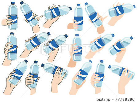 飲み物 持つのイラスト素材