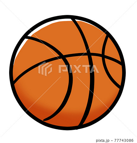 バスケ バスケットボール ボール 玉のイラスト素材