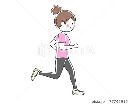 ランニングシューズのイラスト素材