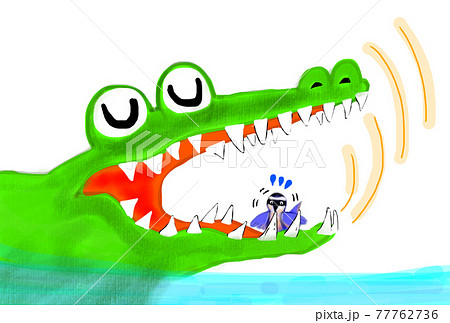 わに 可愛いのイラスト素材