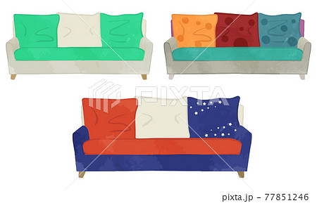 カウチ ソファ 座るのイラスト素材 カウチ ソファ 座るのイラスト素材