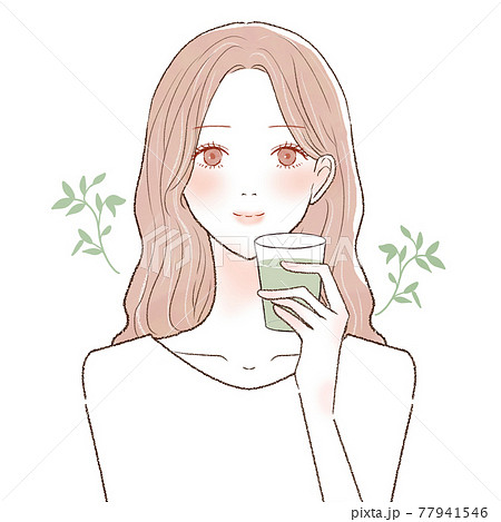 お茶 おしゃれ 日本茶 冷茶の写真素材