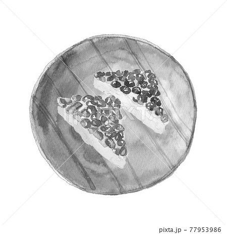 水無月 食べ物 お菓子 和菓子のイラスト素材 Pixta