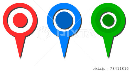 指定場所のイラスト素材