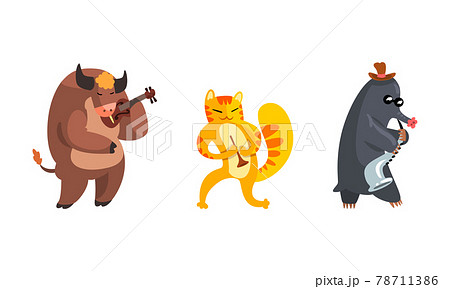 モグラ キャラクターの写真素材