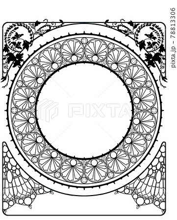ミュシャのイラスト素材