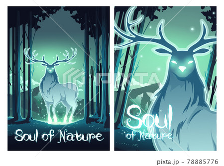 光 幻想的 動物 神秘的の写真素材