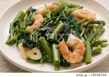 あさがお菜の写真素材