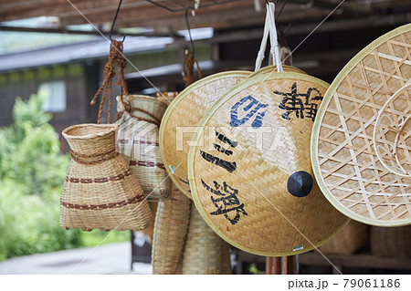 お土産 白川郷 アジア 伝統の写真素材