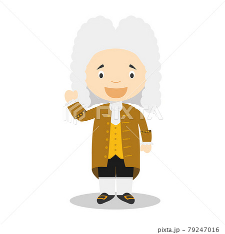 有名な作曲家のイラスト素材