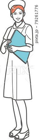 人物 かわいい 医療 ナースのイラスト素材