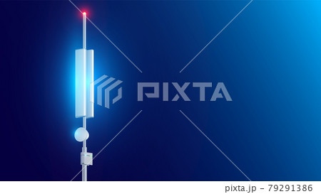 帆柱 アンテナ 情報通信 リンクのイラスト素材 帆柱 アンテナ 情報通信 リンクのイラスト素材