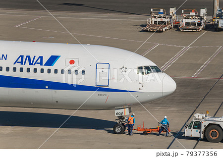 Ana 飛行機の写真素材