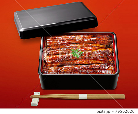 うな重のイラスト素材