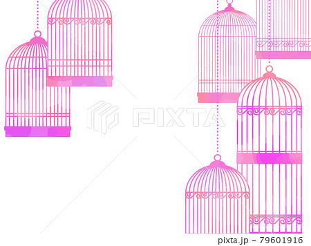 鳥かごのイラスト素材