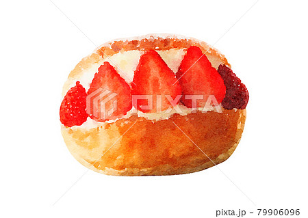 丸い食べ物のイラスト素材