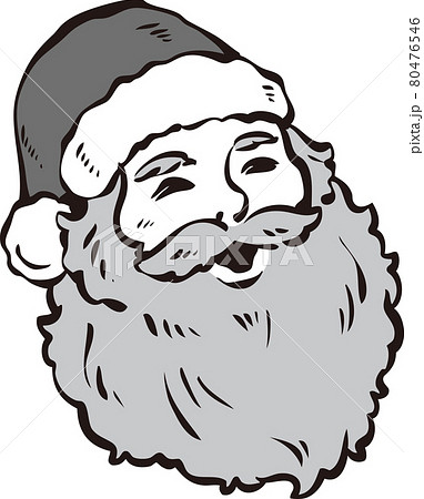サンタ サンタクロース ヒゲ 髭のイラスト素材