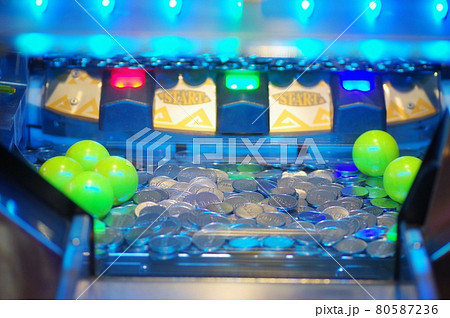 コイン落としの写真素材