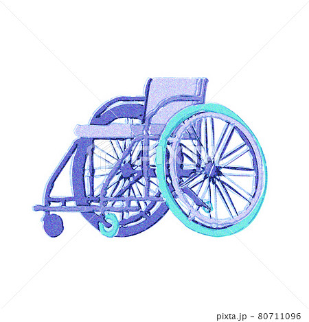 競技用車いすのイラスト素材