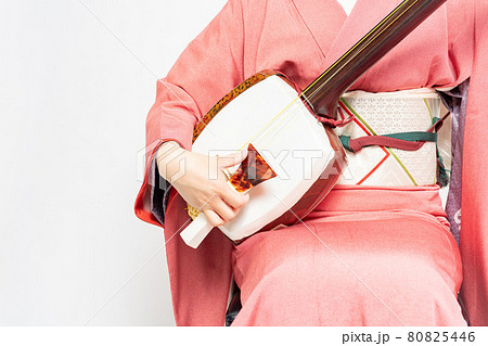 三味線（写真参照に）④ 三味線 プリント柄 ケース付き 中古 Yahoo!オークション -「三味線